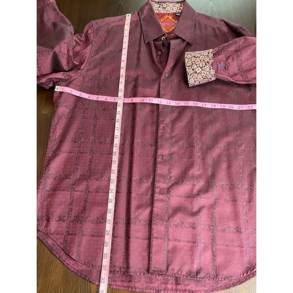 Men's XXL Maroon Robert Graham Shirt - Picture 5 of 5